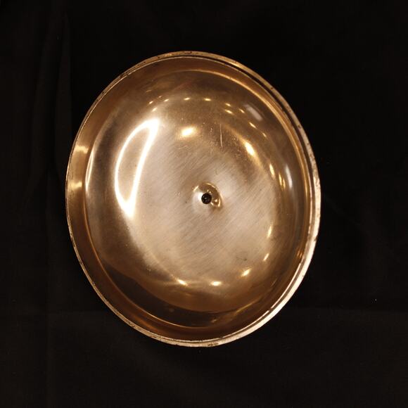 Vintage Footed Candy Bowl With Lid, Holiday Imports, Flower and Scroll - Picture 5 of 8